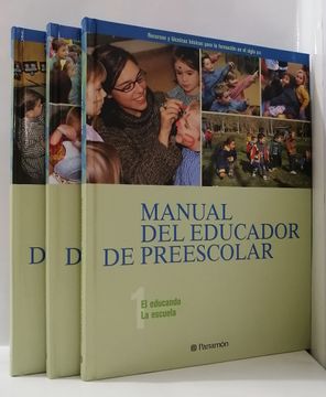 portada Manual del educador Preescolar Recursos y técnicas básicas para la formación del siglo XXI 3 tomos (in Spanish)