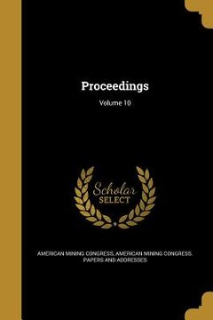 portada Proceedings; Volume 10 (en Inglés)