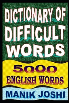 portada Dictionary of Difficult Words: 5000 English Words (en Inglés)