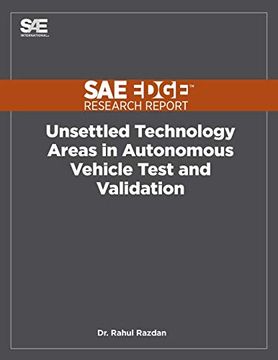 portada Unsettled Technology Areas in Autonomous Vehicle Test and Validation (in English)
