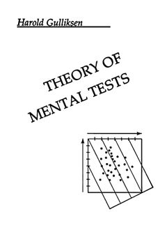 portada Theory of Mental Tests (en Inglés)