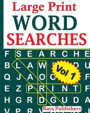 portada Large Print Word Searches Vol 1 (en Inglés)