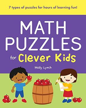 portada Math Puzzles for Clever Kids (en Inglés)