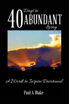 portada 40 Days To Abundant Living (en Inglés)