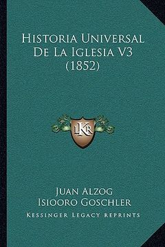 portada Historia Universal de la Iglesia v3 (1852)