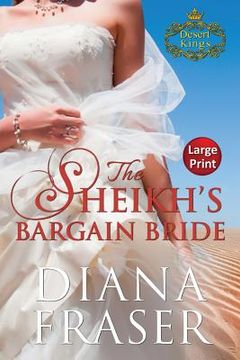 portada The Sheikh's Bargain Bride: Large Print (en Inglés)