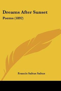 portada dreams after sunset: poems (1892) (in English)