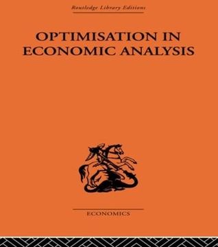 portada Optimisation in Economic Analysis (en Inglés)