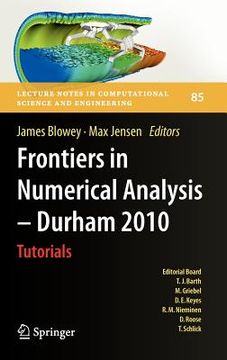 portada frontiers in numerical analysis - durham 2010