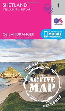 portada Shetland - Yell, Unst and Fetlar (OS Landranger Map)