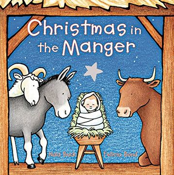 portada Christmas in the Manger Padded Board Book (en Inglés)