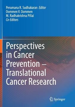 portada Perspectives in Cancer Prevention-Translational Cancer Research (in English)