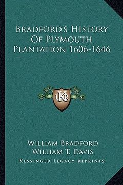 portada bradford's history of plymouth plantation 1606-1646