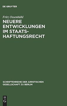 portada Neuere Entwicklungen im Staatshaftungsrecht (Schriftenreihe der Juristischen Gesellschaft zu Berlin) 