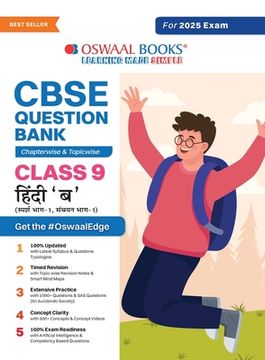 portada Oswaal CBSE Question Bank Class 9 Hindi-B, Chapterwise and Topicwise Solved Papers For 2025 Exams (en Hindi)