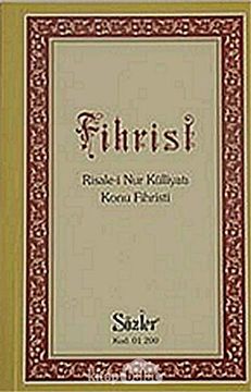 portada Fihrist Risale-I nur Külliyati (en Turkish)