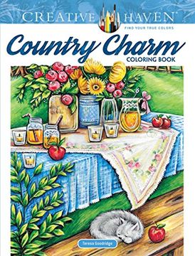 portada Creative Haven Country Charm Coloring Book (Colouring Books) (in English)