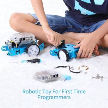 Makeblock mBot Explorer. Robot de metal para armar y programar para niños. kits de robótica, control remoto de aplicación, aprender de cero programación Arduino C