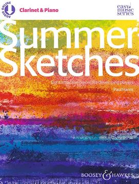 portada Summer Sketches: Eight Attractive Pieces for Developing Players. Clarinet and Piano. (en Inglés)