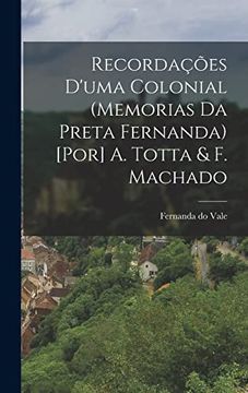 portada Recordações D'Uma Colonial (in Portuguese)