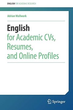 portada English for Academic Cvs, Resumes, and Online Profiles (English for Academic Research) 