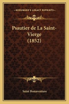 portada Psautier de La Saint-Vierge (1852) (en Francés)