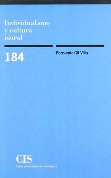portada Individualismo y Cultura Moral (MonografíAs