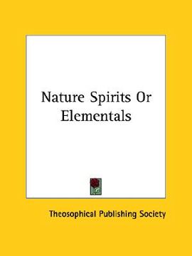 portada nature spirits or elementals (en Inglés)