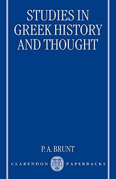 portada Studies in Greek History and Thought (en Inglés)