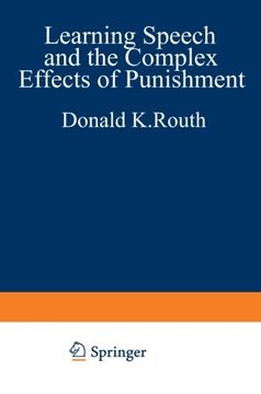 portada Learning, Speech, and the Complex Effects of Punishment: Essays Honoring George J. Wischner
