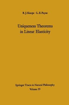 portada uniqueness theorems in linear elasticity (en Inglés)