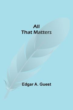 portada All That Matters (in English)