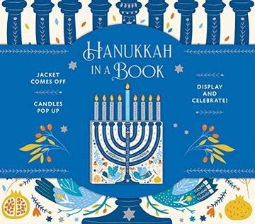 portada Hanukkah in a Book (Uplifting Editions): Jacket Comes Off. Candles pop up. Display and Celebrate! (en Inglés)