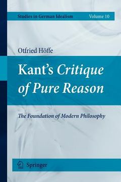 portada kant's critique of pure reason: the foundation of modern philosophy (en Inglés)