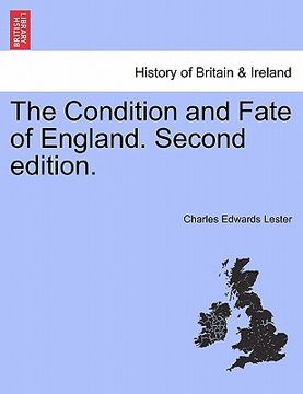 portada the condition and fate of england. second edition. (in English)