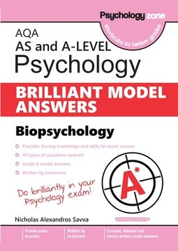 portada AQA Psychology BRILLIANT MODEL ANSWERS: Biopsychology AS and A-level (en Inglés)