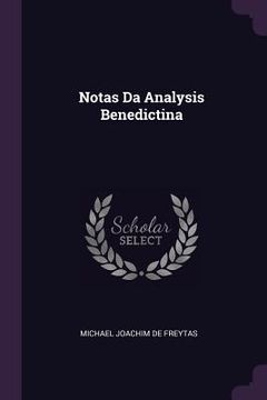 portada Notas Da Analysis Benedictina (en Inglés)