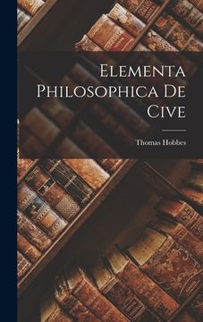 portada Elementa Philosophica De Cive (en Latin)