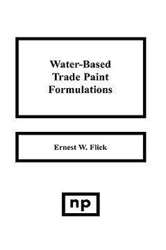 portada water-based trade paint formulations (en Inglés)
