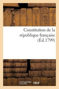 portada Constitution de la République Française (in French)