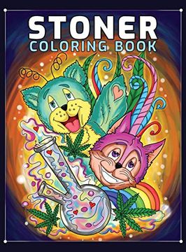 portada Stoner Coloring Book: A Trippy Coloring Book for Adults With Stress Relieving Psychedelic Designs (in English)