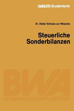 portada Steuerliche Sonderbilanzen (en Alemán)