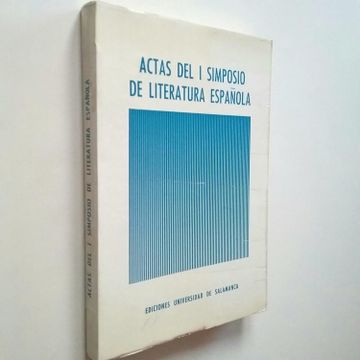 portada Actas del Simposio de Literatura Esp.