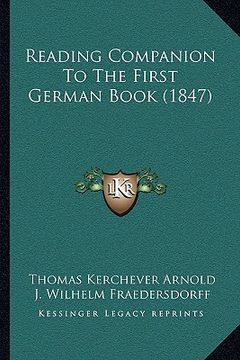 portada reading companion to the first german book (1847) (en Inglés)