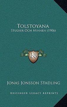 portada tolstoyana: studier och minnen (1906)