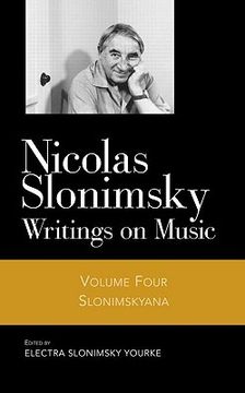portada nicolas slonimsky: writings on music (en Inglés)