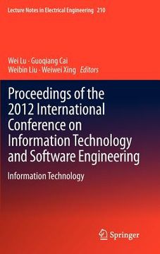 portada proceedings of the 2012 international conference on information technology and software engineering: information technology (en Inglés)