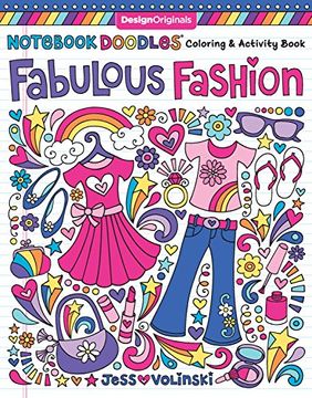 portada Not Doodles Fabulous Fashion: Coloring & Activity Book