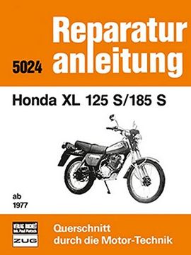 portada Honda xl 125 s / 185 s ab 1977. (en Alemán)