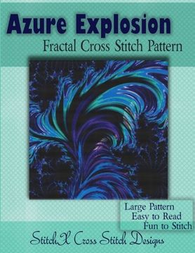 portada Azure Explosion Fractal Cross Stitch Pattern